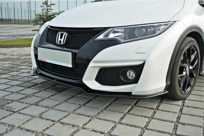Diffusor Frontlippe Frontspoiler für Honda Civic IX Mk9 Facelift Hochglanz schwarz
