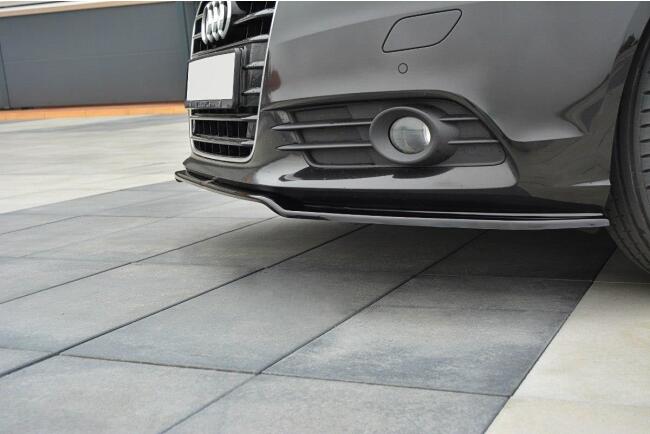 Maxton Design Frontlippe V.1 für Audi A6 C7 Hochglanz schwarz