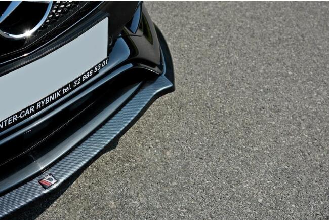 Maxton Design Frontlippe V.1 für Mercedes A-Klasse W176 AMG Facelift Hochglanz schwarz