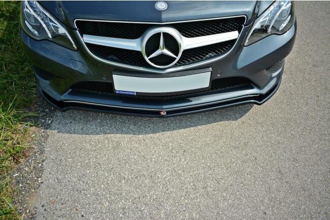 Maxton Design Frontlippe V.1 für Mercedes E-Klasse W212 Hochglanz schwarz