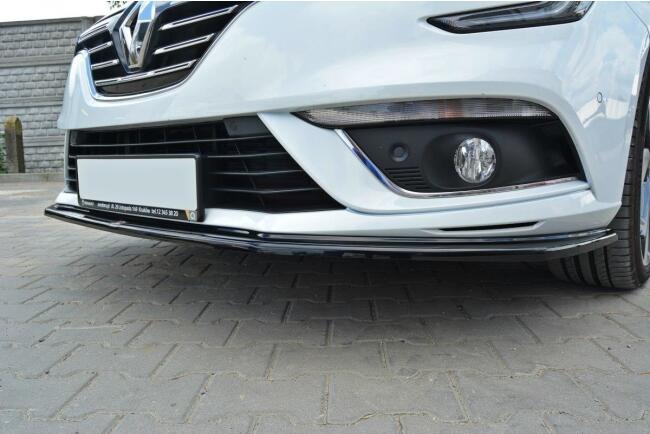 Maxton Design Frontlippe V.1 für Renault Megane 4 Hatchback Hochglanz schwarz