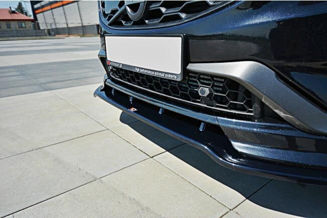 Maxton Design Frontlippe V.1 für Volvo V60 Polestar Facelift Hochglanz schwarz