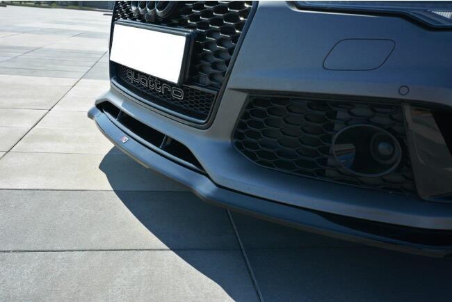 Maxton Design Frontlippe V.2 für Audi RS7 C7 Facelift Hochglanz schwarz