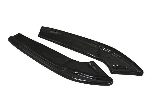 Maxton Design Diffusor Flaps für Audi A4 Avant B9 S-Line Hochglanz schwarz