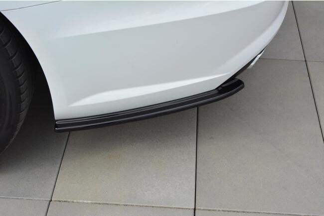 Maxton Design Diffusor Flaps für Audi S6 / A6 Avant S-Line C7 Facelift Hochglanz schwarz