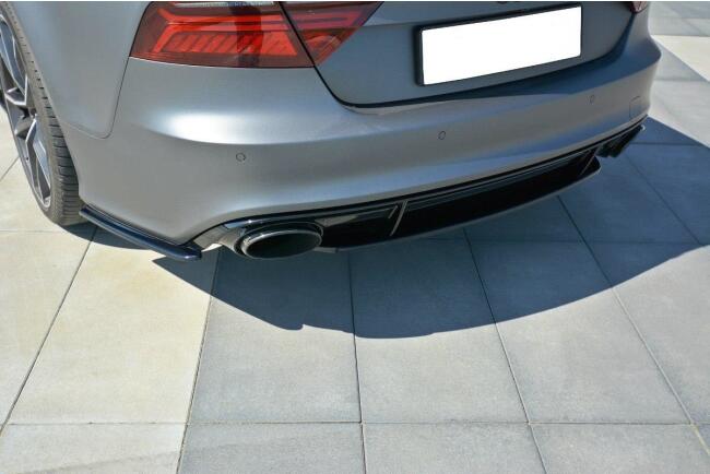 Maxton Design Diffusor Flaps für Audi RS7 C7 Facelift Hochglanz schwarz