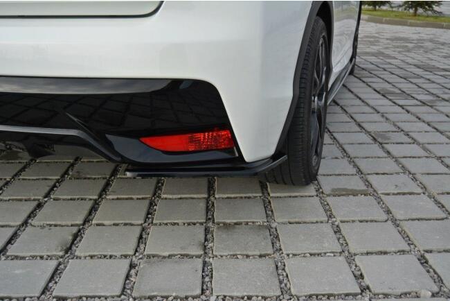 Maxton Design Diffusor Flaps für Honda Civic IX Mk9 Facelift Hochglanz schwarz