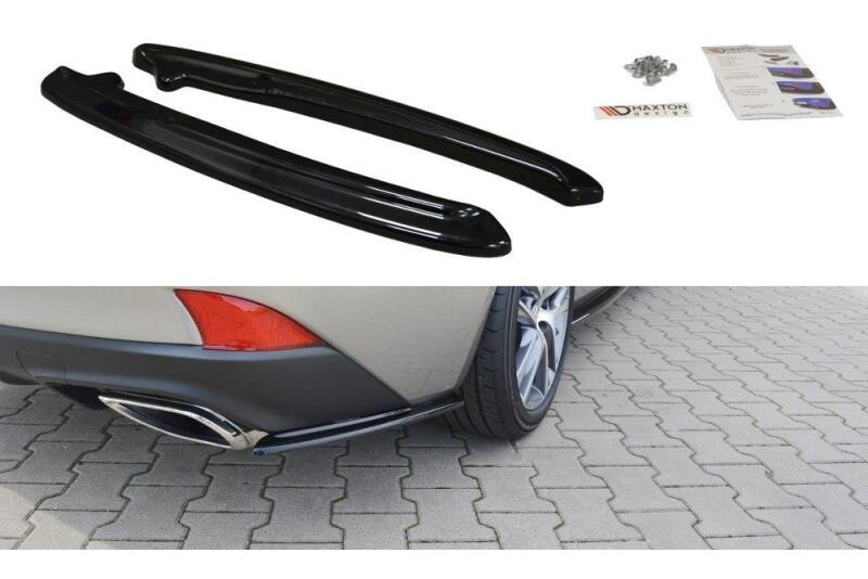 Maxton Design Diffusor Flaps für Lexus IS Mk3 Facelift T Hochglanz schwarz
