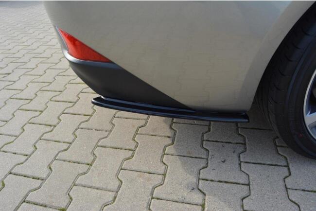 Maxton Design Diffusor Flaps für Lexus IS Mk3 Facelift T Hochglanz schwarz