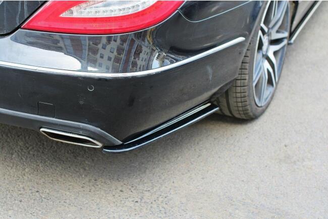 Maxton Design Diffusor Flaps für Mercedes CLS C218 Hochglanz schwarz