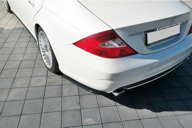Maxton Design Diffusor Flaps für Mercedes CLS 55AMG C219 Hochglanz schwarz