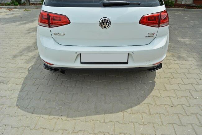 Maxton Design Diffusor Flaps für VW Golf 7 Hochglanz schwarz
