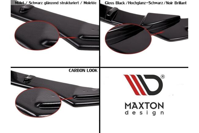 Maxton Design Heckdiffusor für Ford Fiesta ST Mk7 Facelift Hochglanz schwarz
