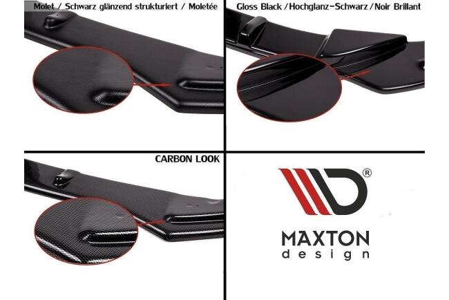 Maxton Design Heckdiffusor für Ford Fiesta ST-Line Mk8 Hochglanz schwarz