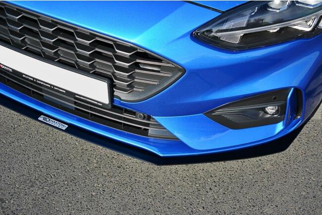 Maxton Design Street Pro Frontlippe für Ford Focus ST-Line Mk4 Hochglanz schwarz