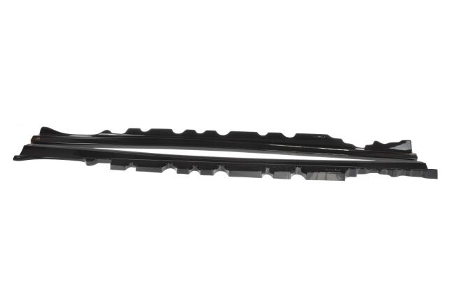 Maxton Design Seitenschweller (Paar) für Mercedes E-Klasse W207 / C207 Coupe AMG-Line Hochglanz schwarz