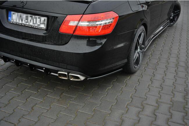 Maxton Design Diffusor Flaps für Mercedes E63 AMG W212 Hochglanz schwarz