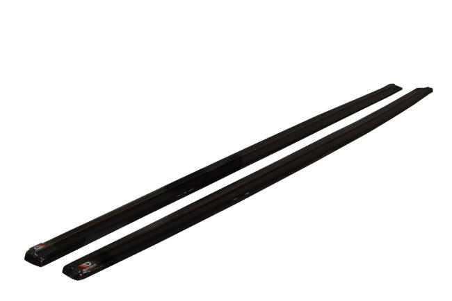 Maxton Design Seitenschweller (Paar) für BMW 3er F30 M-Paket Limousine (2011-2018) Hochglanz schwarz