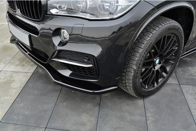 Maxton Design Frontlippe V.1 für BMW X5 F15 M50d Hochglanz schwarz