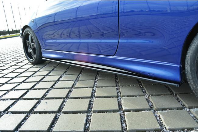 Maxton Design Seitenschweller (Paar) für Seat Ibiza 2 (6K) Cupra Facelift Hochglanz schwarz