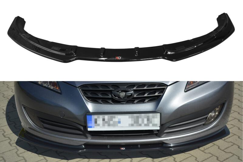 Diffusor Frontlippe Frontspoiler für Hyundai Genesis Coupe Mk1 Hochglanz schwarz