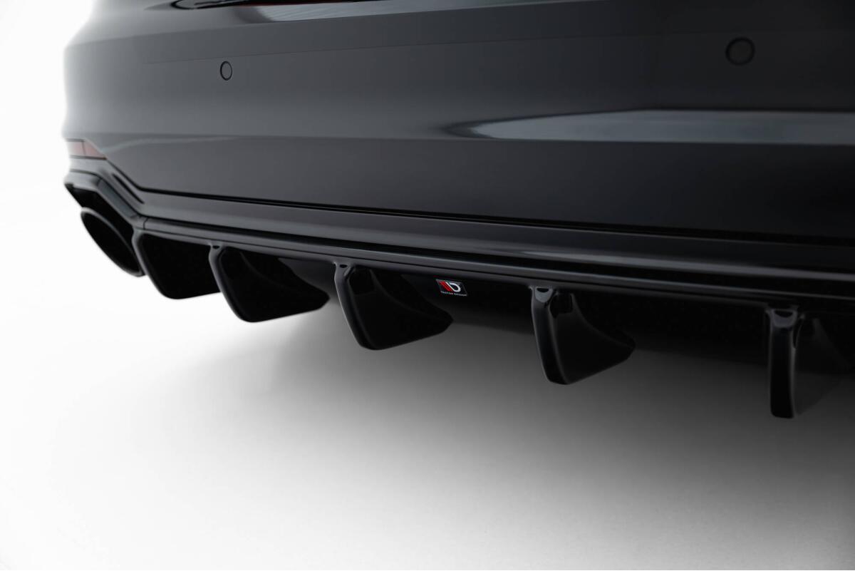 Maxton Design Splitter Anteriore Per Audi RS5 F5 Coupé/Sportback (2017-UP) - Spoiler In ABS, Kit Di Montaggio Incluso