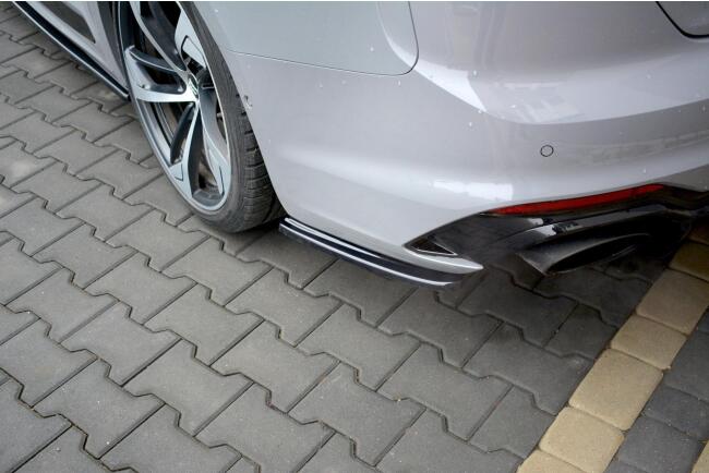 Maxton Design Diffusor Flaps für Audi RS5 F5 Coupe Hochglanz schwarz