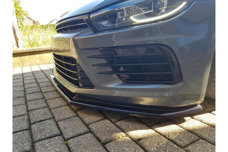 Diffusor Frontlippe Frontspoiler V.1 für VW Scirocco 3 R Facelift Hochglanz schwarz