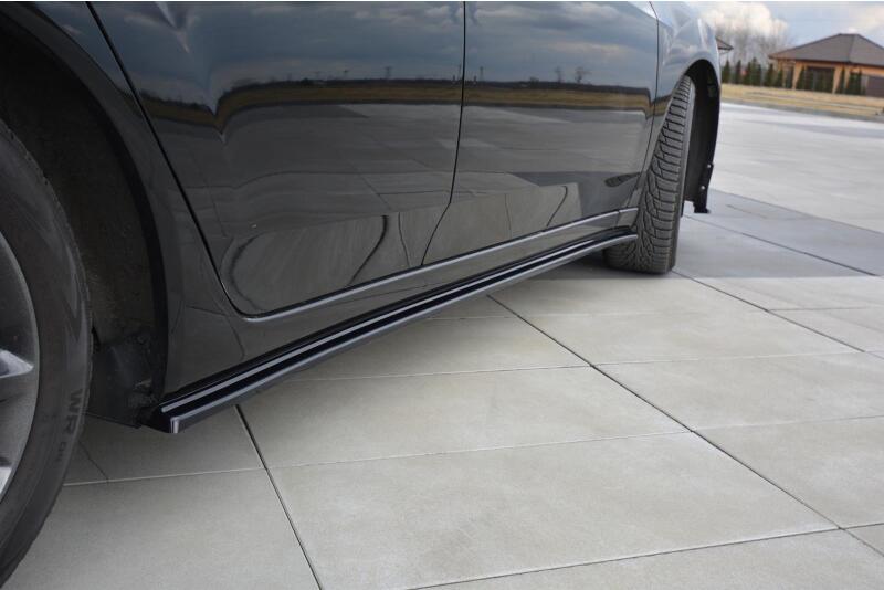 Maxton Design Seitenschweller (Paar) für Honda Accord VIII Mk8 (CU) Limo Hochglanz schwarz