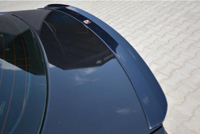 Maxton Design Heckspoiler Lippe für Audi Audi A5 8T S-Line Sportback Facelift Hochglanz schwarz