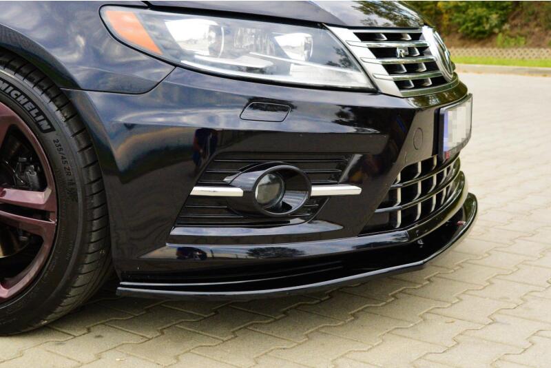 Diffusor Frontlippe Frontspoiler für VW CC R-Line Hochglanz schwarz