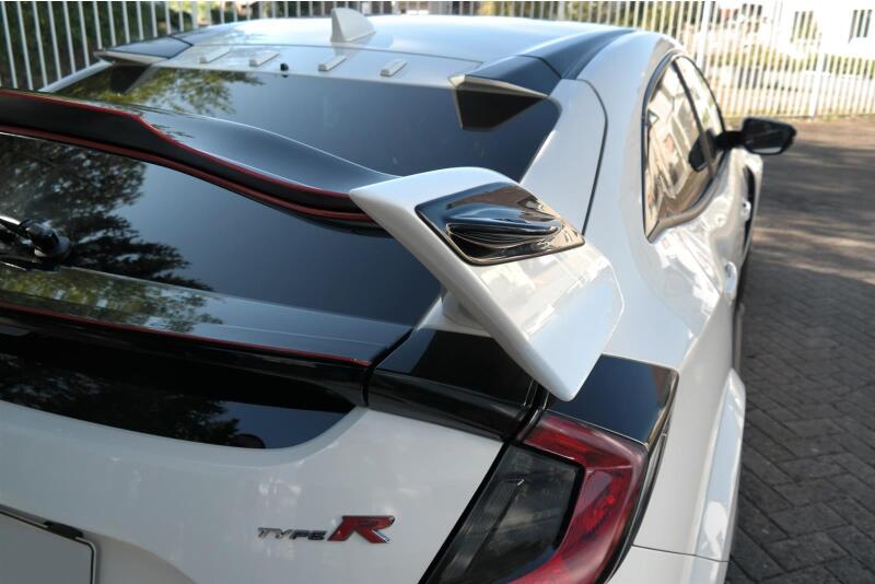 Maxton Design Spoiler Erweiterung für Honda Civic X Mk10 Type R Hochglanz schwarz