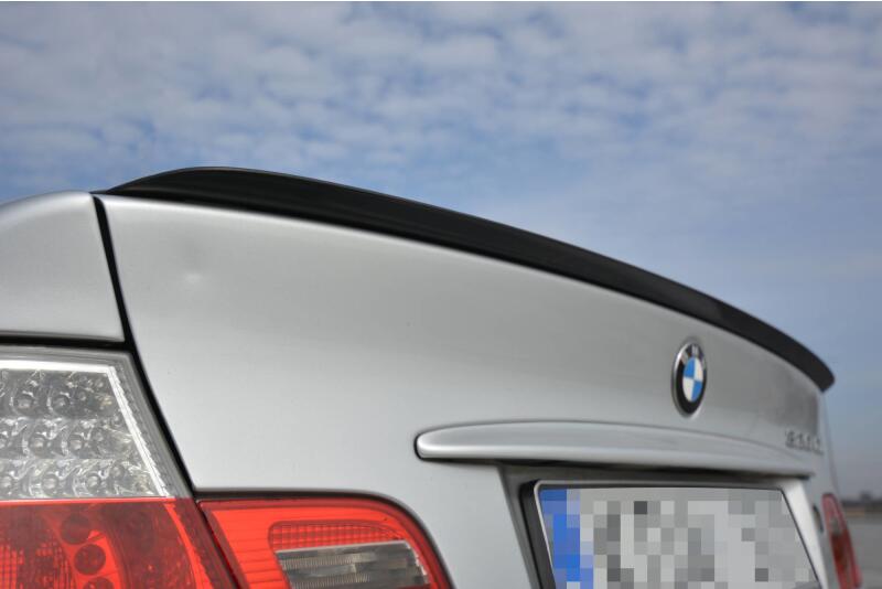 Maxton Design Heckspoiler Lippe für BMW 3er E46 Coupe / Cabrio vor Facelift Hochglanz schwarz