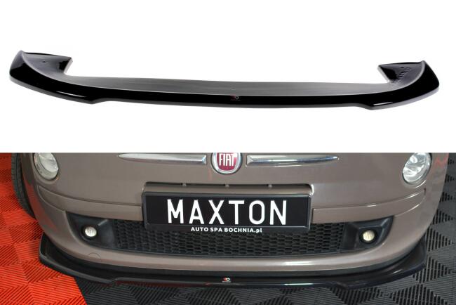 Maxton Design Frontlippe V.2 für Fiat 500 Hatchback...