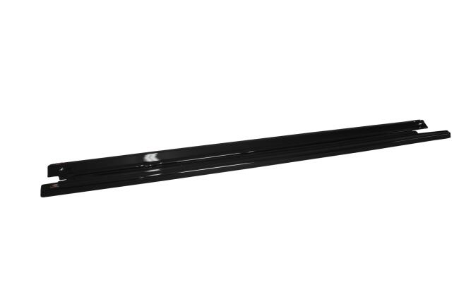 Maxton Design Seitenschweller (Paar) für Skoda Octavia RS 2 II 1Z Facelift Hochglanz schwarz