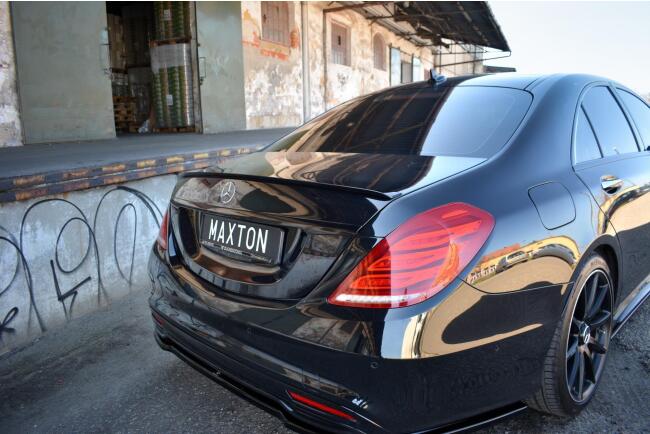 Maxton Design Heckspoiler Lippe für Mercedes S-Klasse W222 Hochglanz schwarz