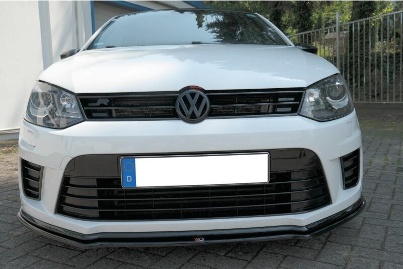 Maxton Design Frontlippe für VW Polo WRC Mk5 Hochglanz schwarz