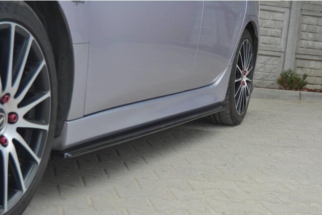 Maxton Design Seitenschweller (Paar) für Mazda 6 Mk2 vor Facelift Hochglanz schwarz
