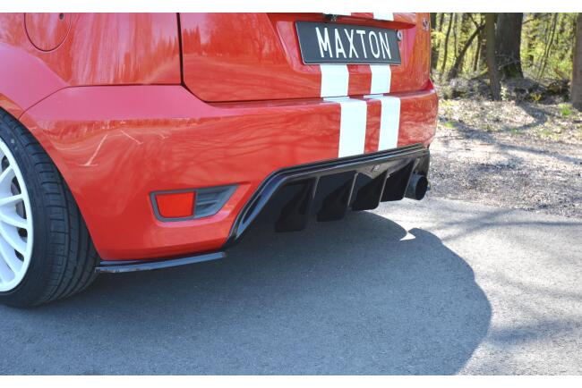 Maxton Design Heckdiffusor für Ford Fiesta ST Mk6 Hochglanz schwarz
