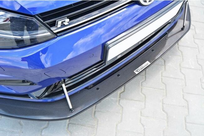 Maxton Design Street Pro Frontlippe für VW Golf 7 R / R-Line / R-Line Facelift ab 03/2017 Hochglanz schwarz