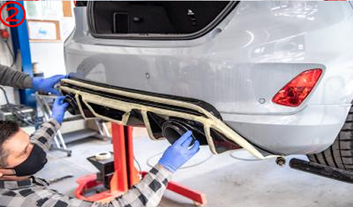 Maxton Ford Fiesta 8 ST Heckdiffusor Montage